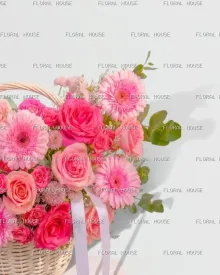 سلة العرض الوردي view 2